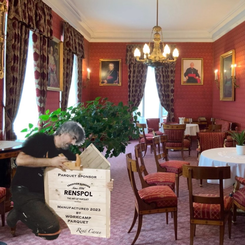 Your name on the parquet in Bishop's Castle